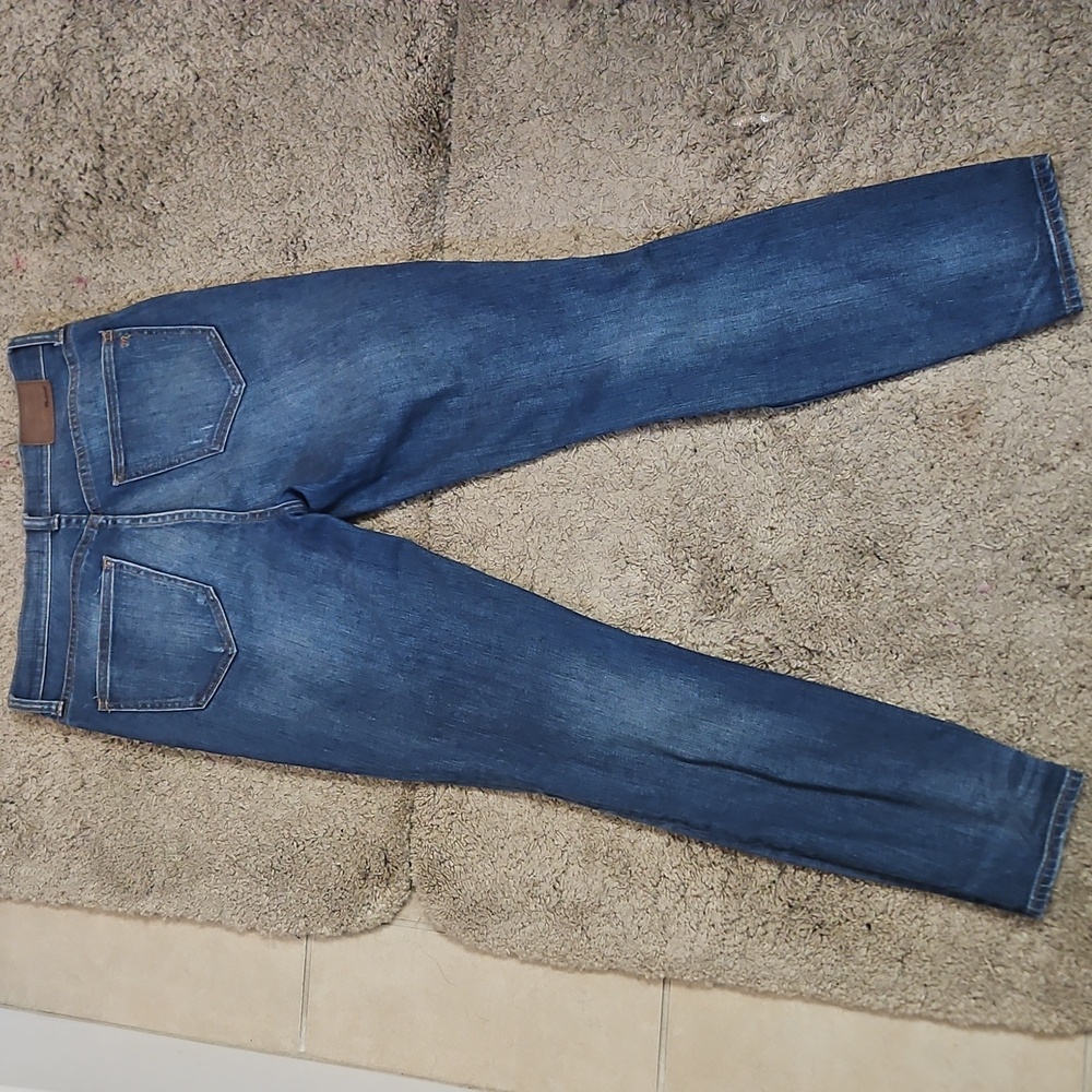 Madewell High Riser Skinny Jeans - Blue Denim - Picture 3 of 11